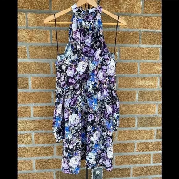 Parker Noemi Floral Silk Dress Size S - Picture 10 of 15